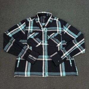 Patagonia Iron Ridge Shirt Jacket Plaid Button Up Organic Cotton Women’s Size 6